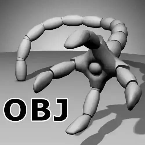 Robot Mechanic Arm OBJ - style two