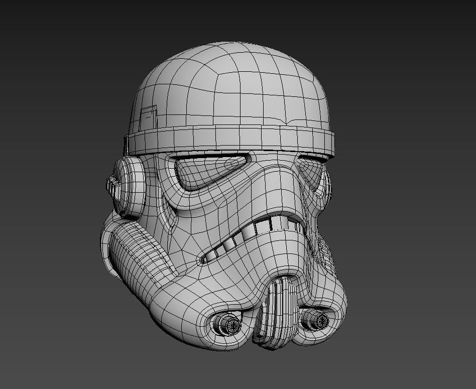 ORIGINAL STAR WARS STORMTROOPER HELMET MODEL 3D model_2