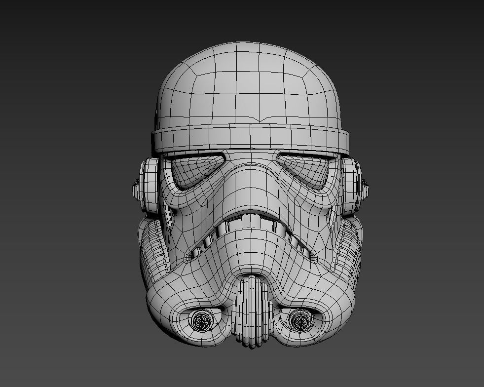 ORIGINAL STAR WARS STORMTROOPER HELMET MODEL 3D model_3