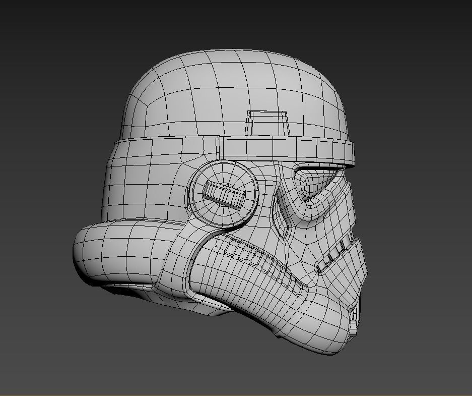 ORIGINAL STAR WARS STORMTROOPER HELMET MODEL 3D model_4