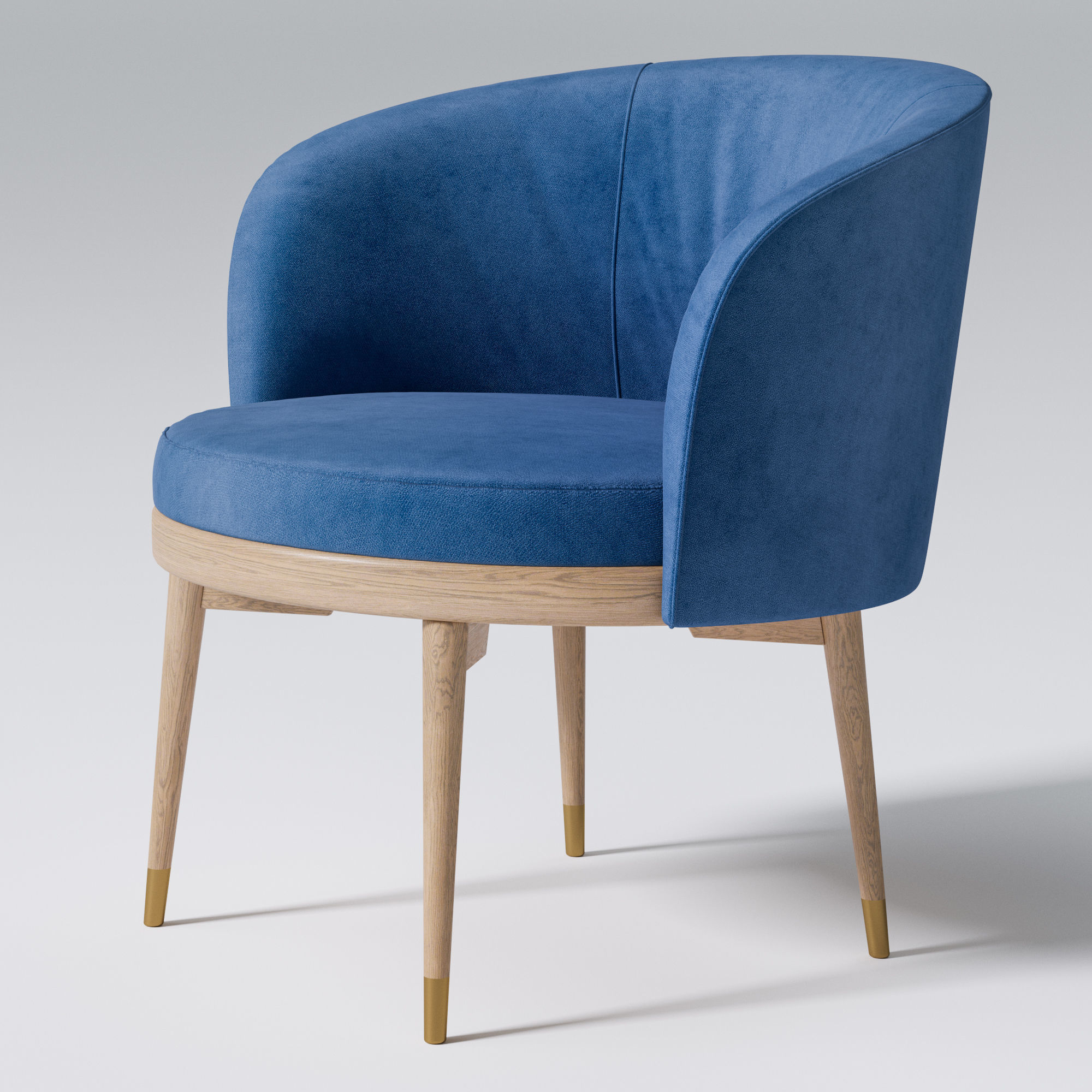 Chair and table Porada  3D model_3