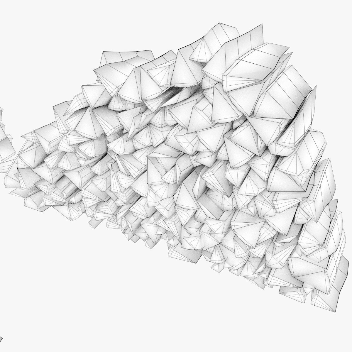 Firewood Type 1 Pack Low-poly 3D model_5