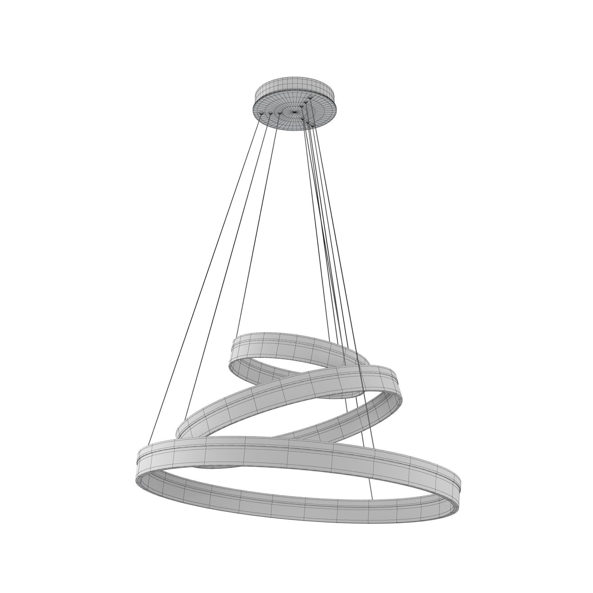 Light 2 3D model led pendant 3D model_3