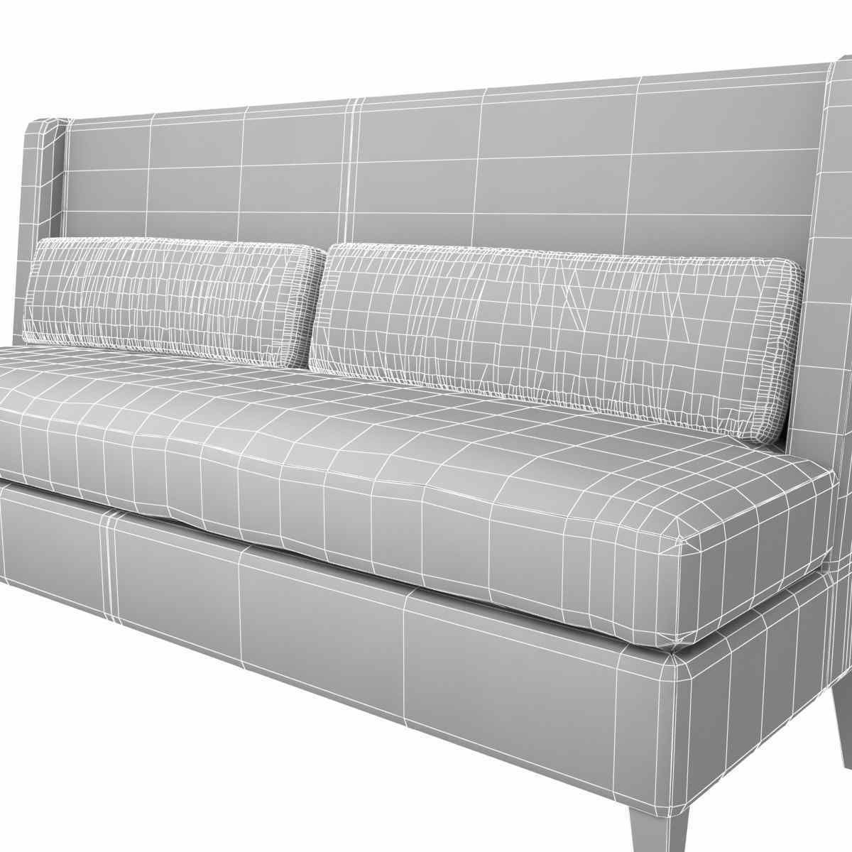Sofa and chair company bespoke banquette 3d model 3D model_10