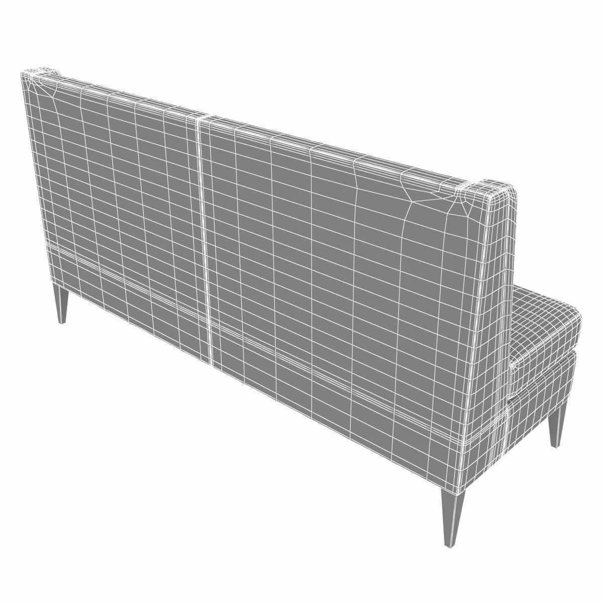 Sofa and chair company bespoke banquette 3d model 3D model_4
