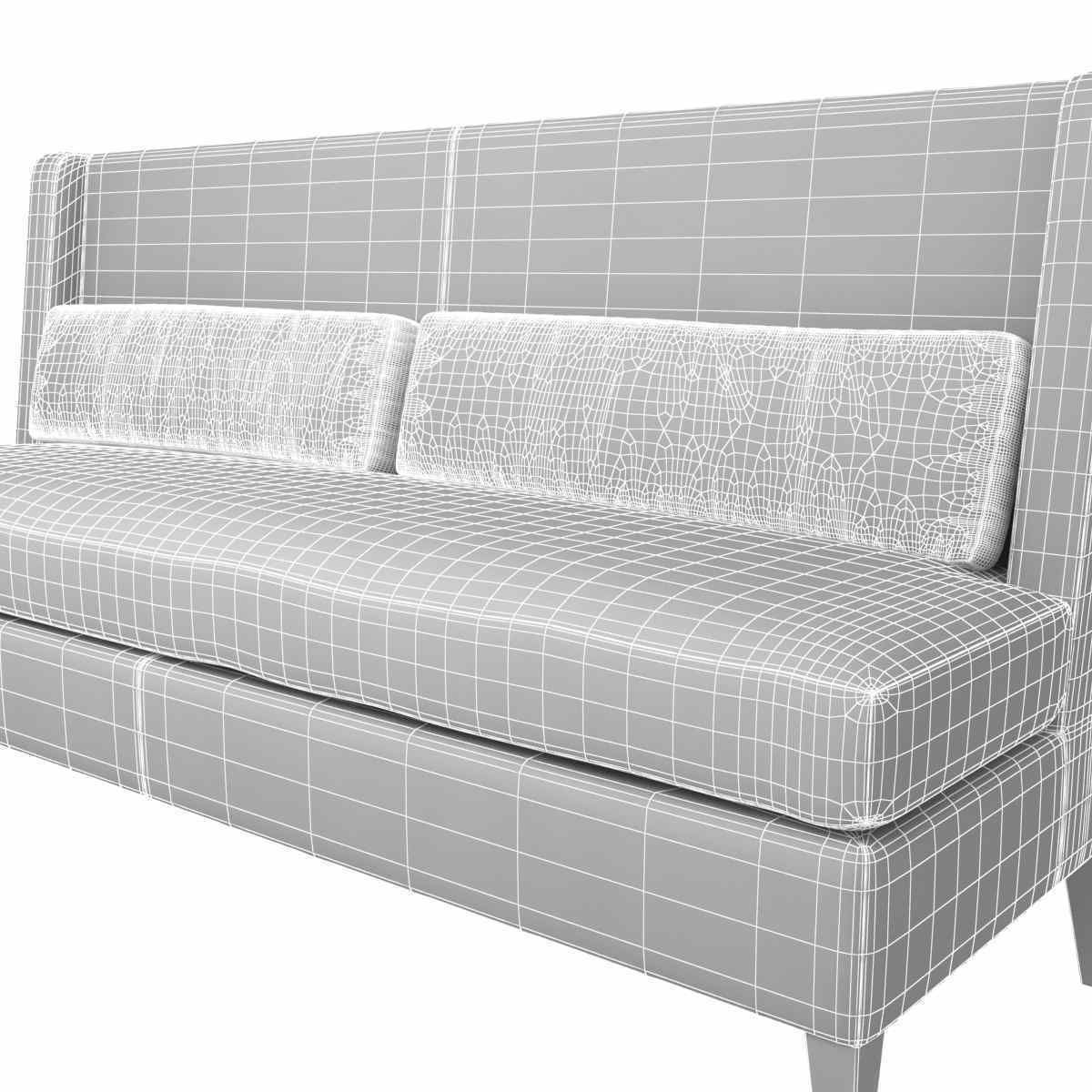Sofa and chair company bespoke banquette 3d model 3D model_11