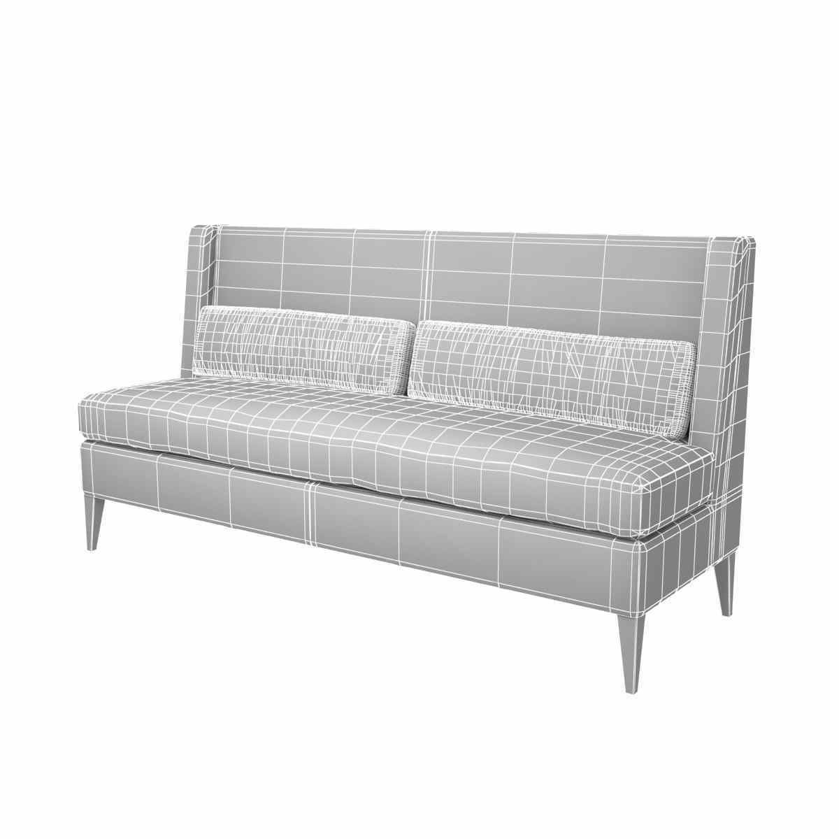 Sofa and chair company bespoke banquette 3d model 3D model_1