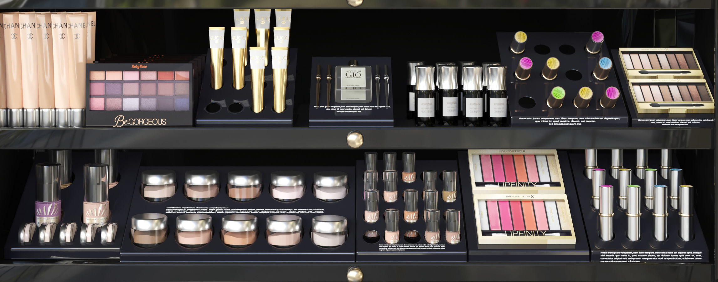 Cosmetic set 7 Showcase 3D model_2