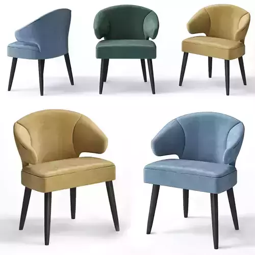 Aston Dining Chair 3D model