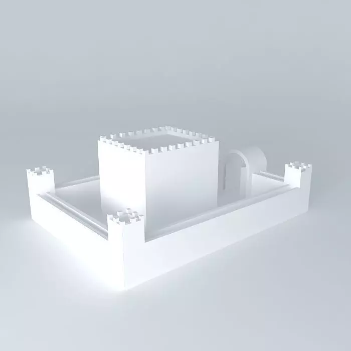 Brick castle Free 3D model