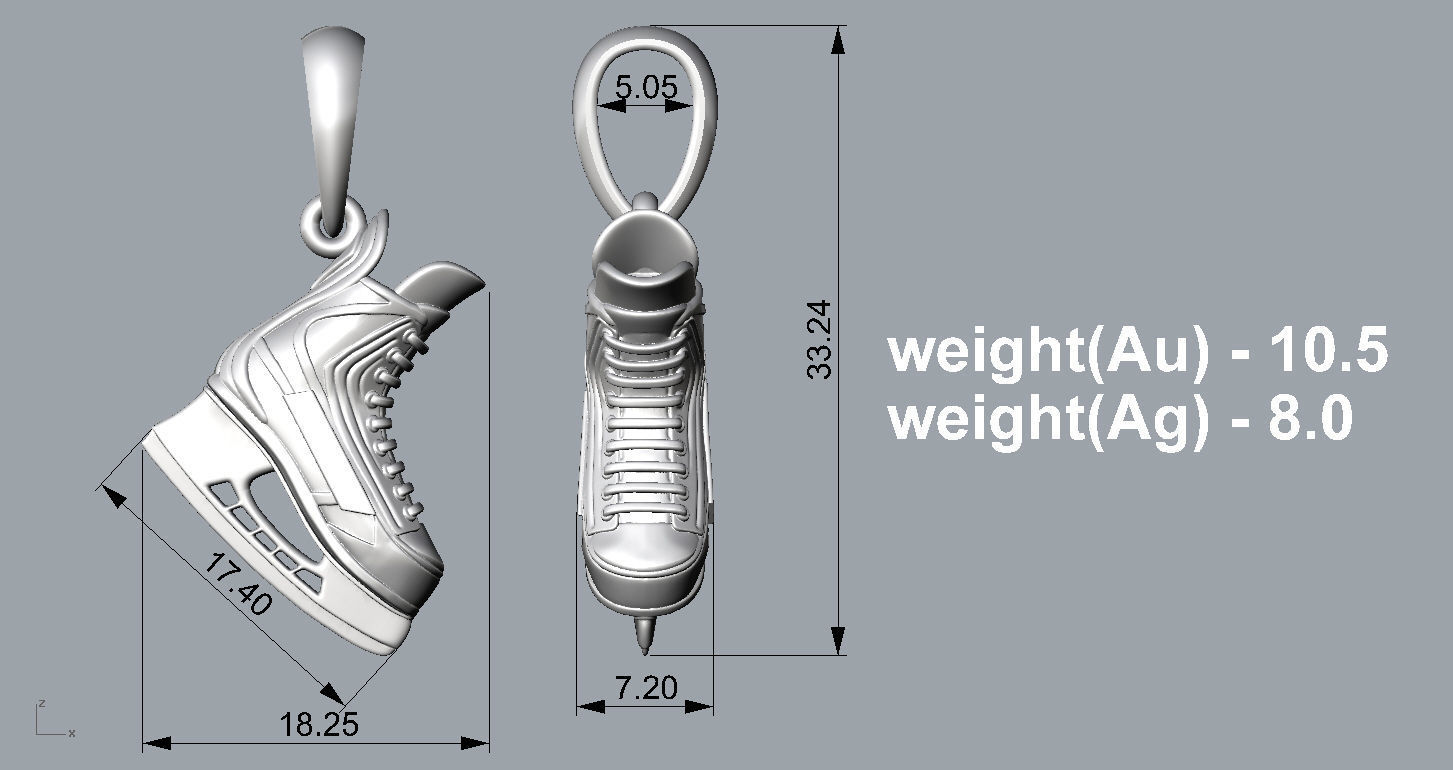 Pendant P052 3D print model_5
