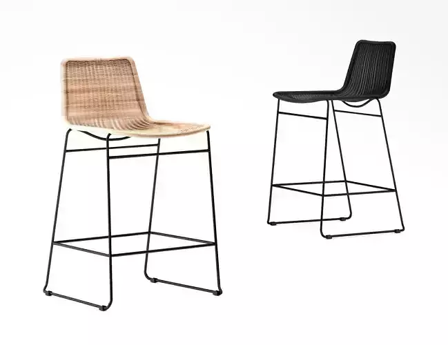 Mark Tuckey wicker stool c607