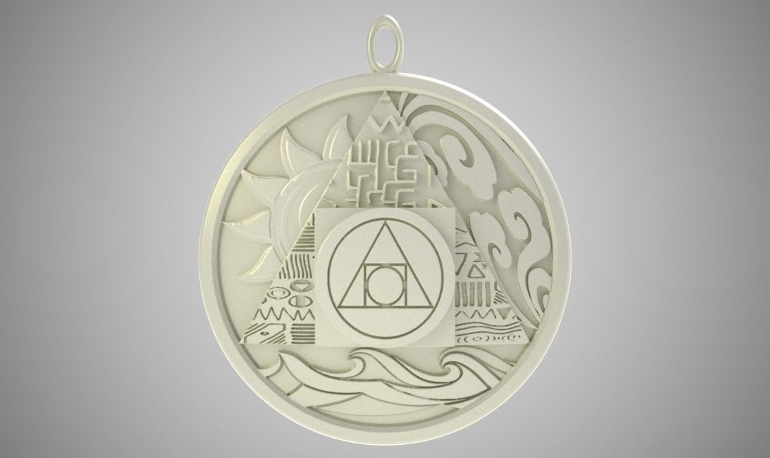 Alchemy Necklace 3D print model_1