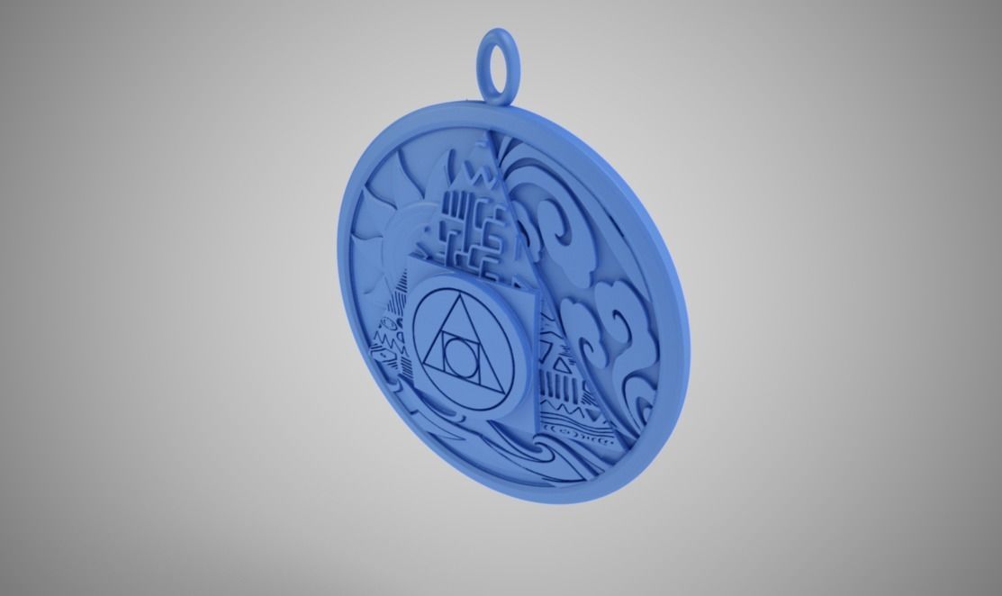 Alchemy Necklace 3D print model_12