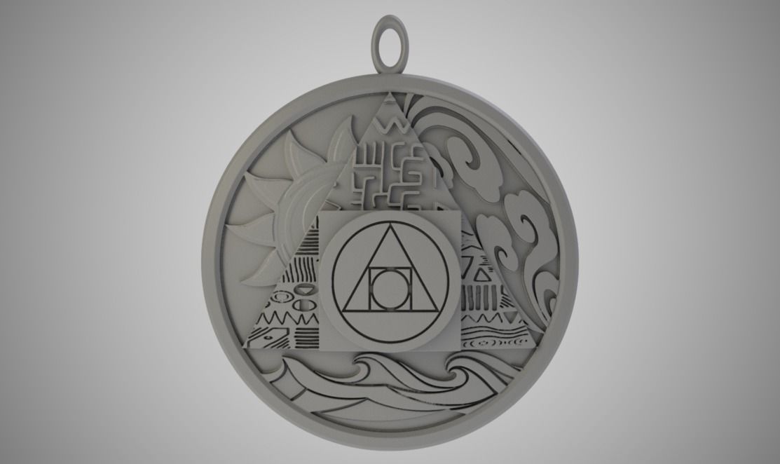 Alchemy Necklace 3D print model_2