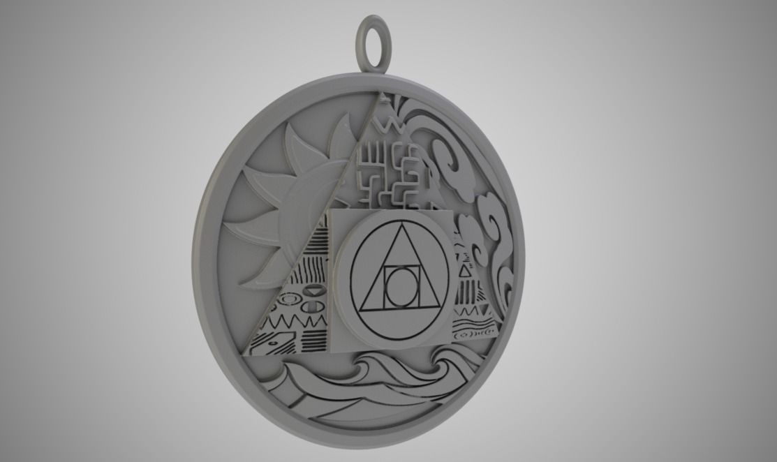 Alchemy Necklace 3D print model_3