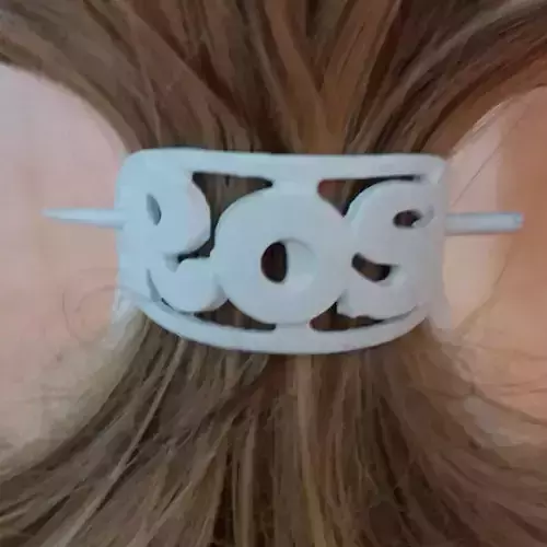 ROSI Personalized Oval Hair Stick Barrete 54x30mm