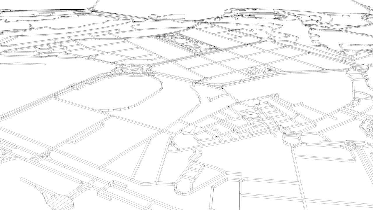 Macau Road Network and Streets 3D model_18