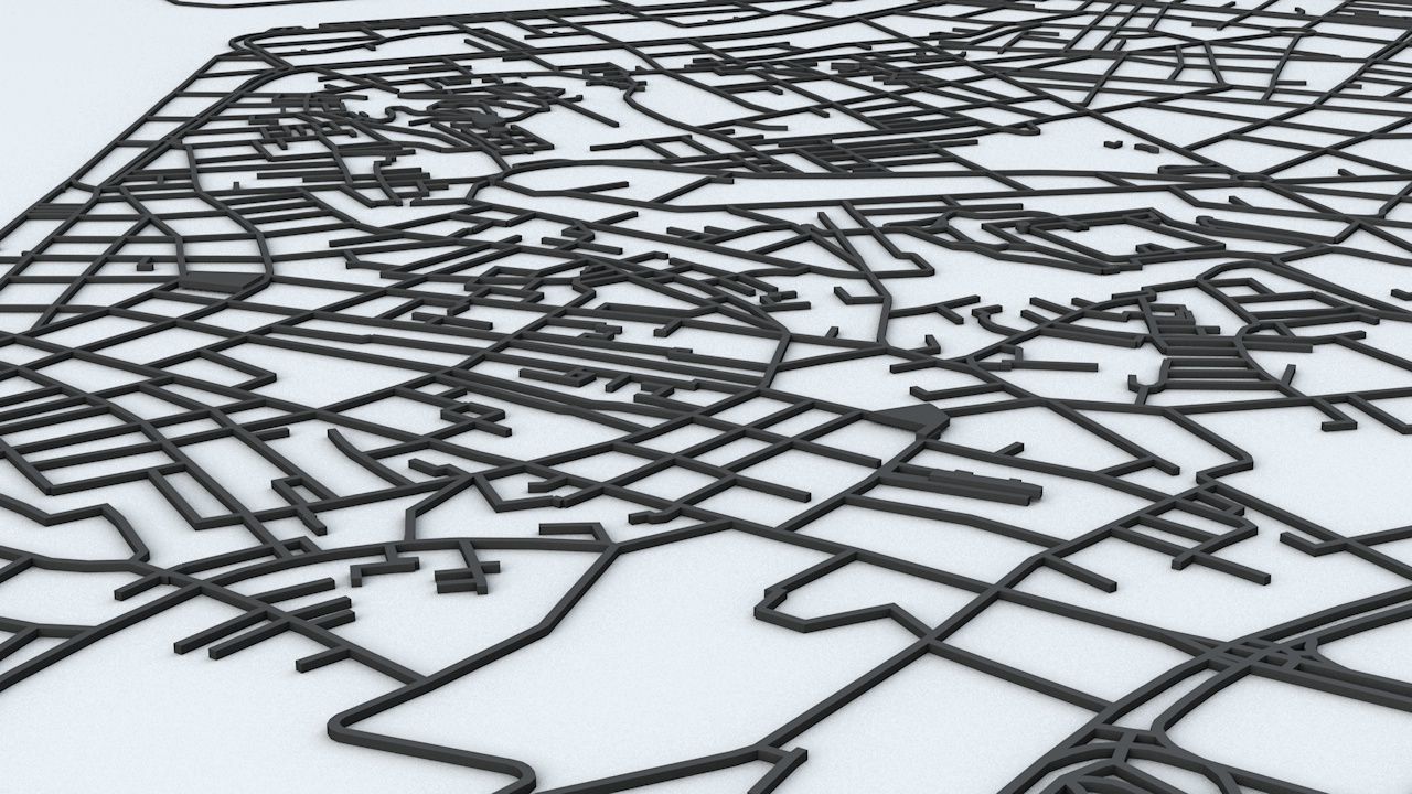 Macau Road Network and Streets 3D model_12