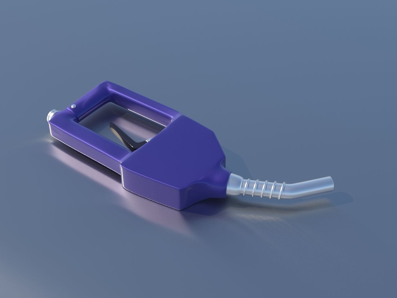Gas Station Pump Nozzle Low-poly 3D model_4
