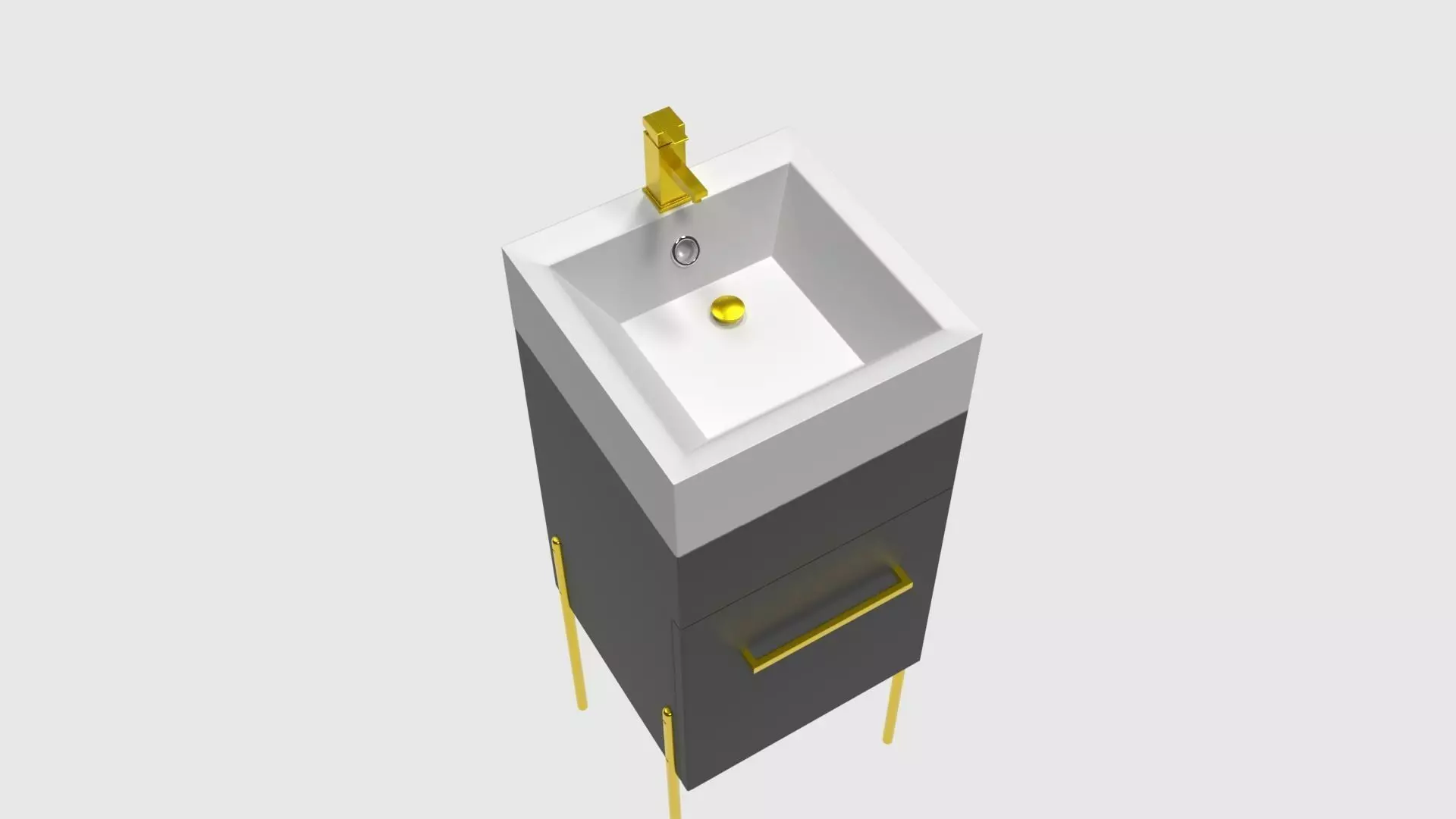 Premium Sink 3D model By Iammdshanto Free 3D model_0