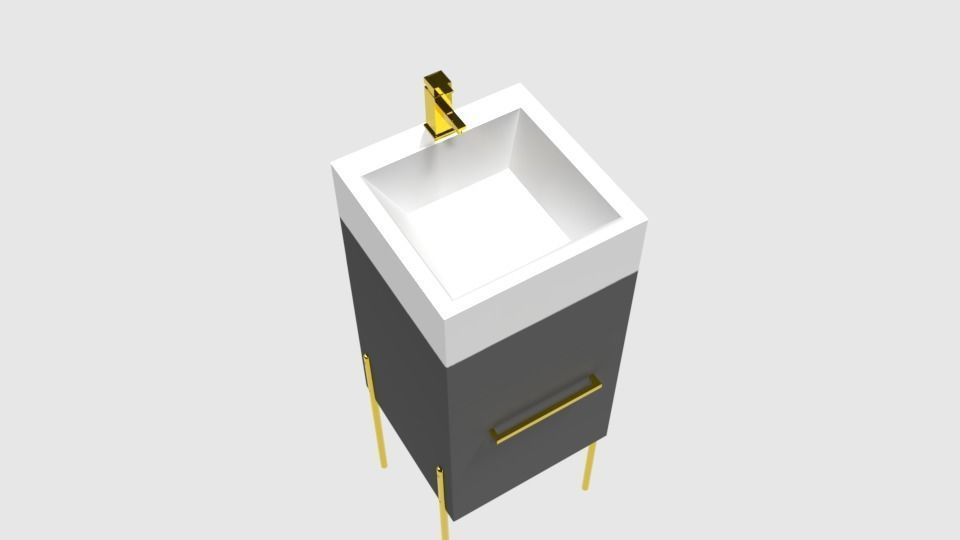 Premium Sink 3D model By Iammdshanto Free 3D model_3