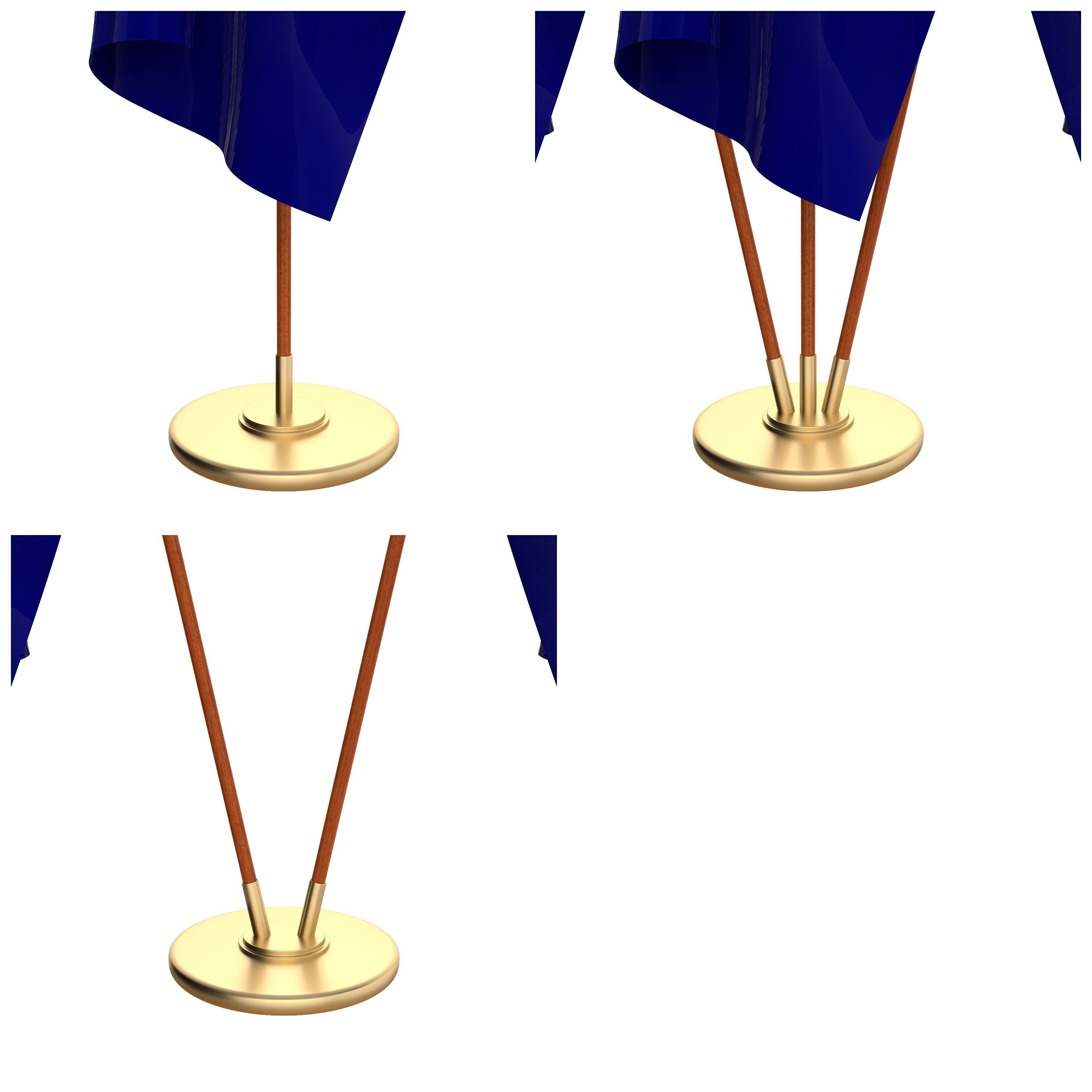 Australia Flag Pack 3D model_3