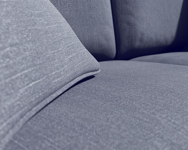 sofa - buxton 73 rolled arm Low-poly 3D model 6