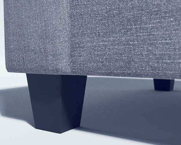 sofa - buxton 73 rolled arm Low-poly 3D model 7