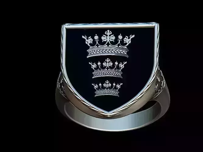 King s Arthur coat of arms ring