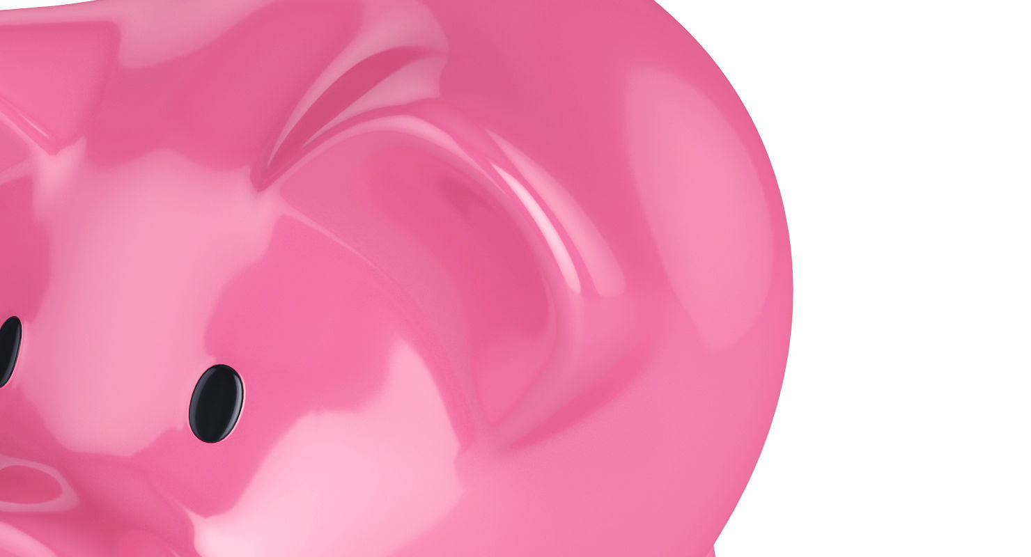 Money box pig 3D model_7