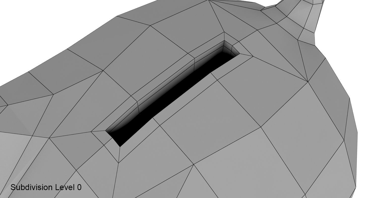 Money box pig 3D model_18