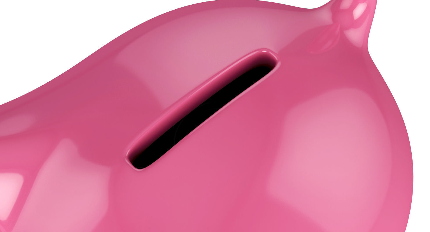 Money box pig 3D model_9