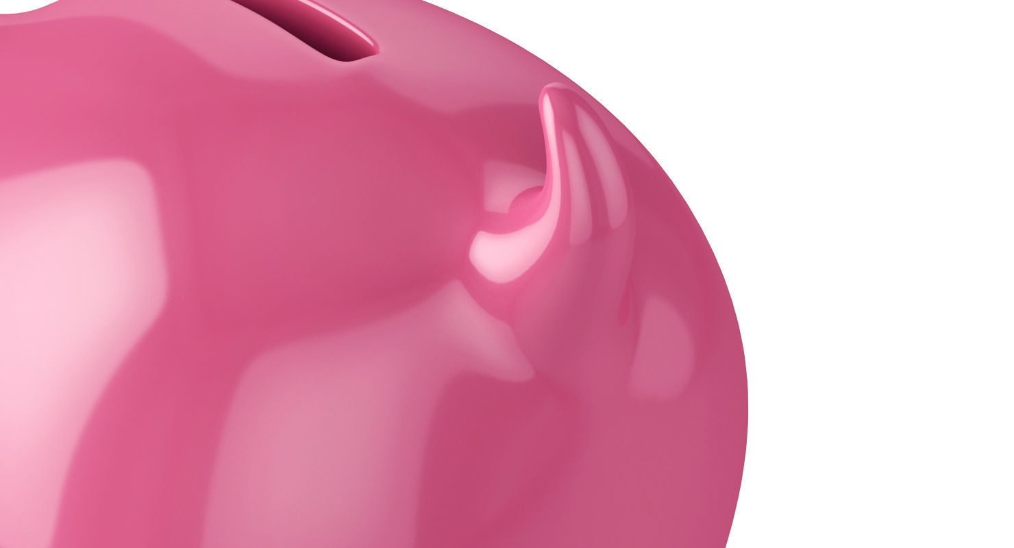 Money box pig 3D model_8