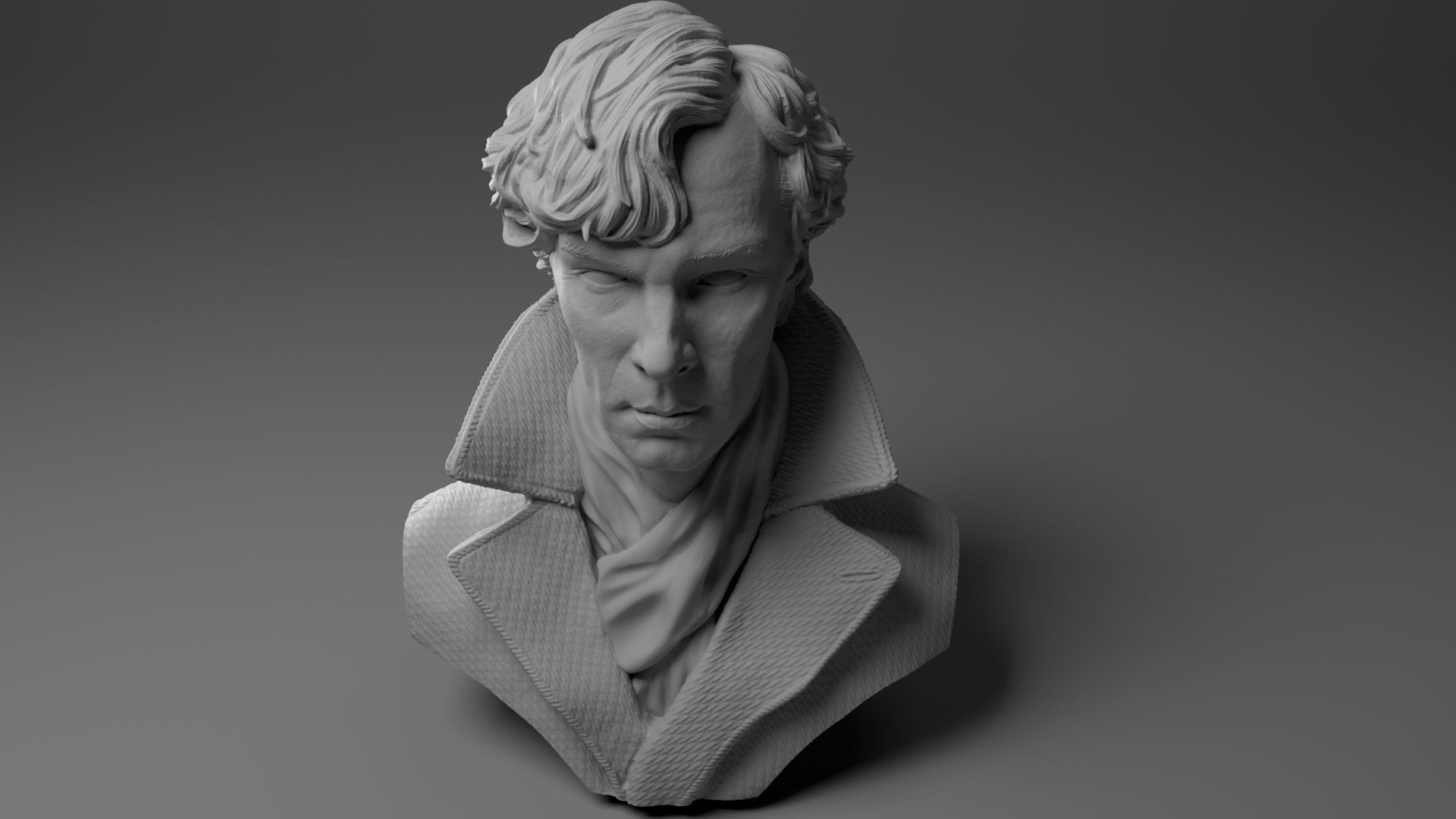 Benedict Cumberbatch Sherlock 3D print model_2