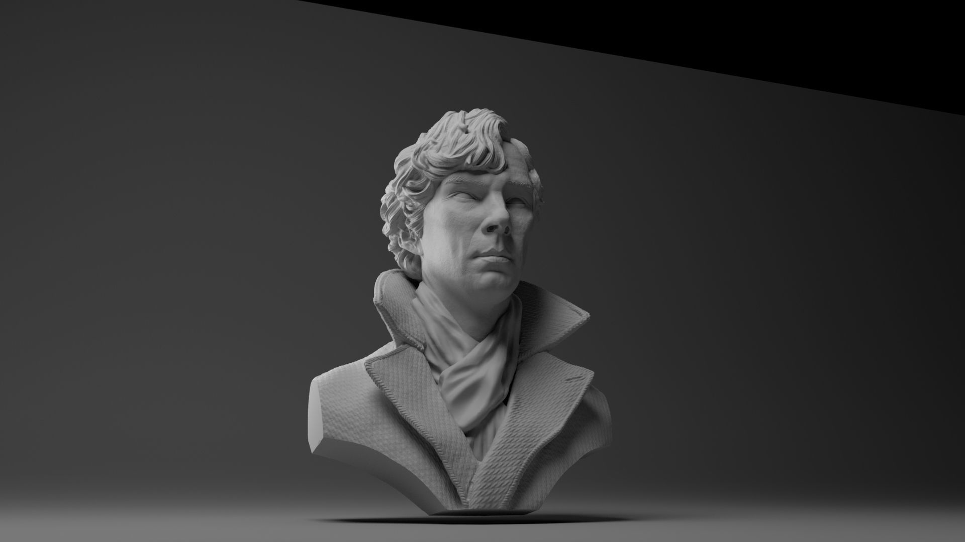 Benedict Cumberbatch Sherlock 3D print model_3