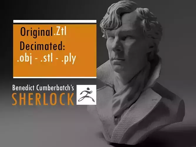 Benedict Cumberbatch Sherlock 3D print model