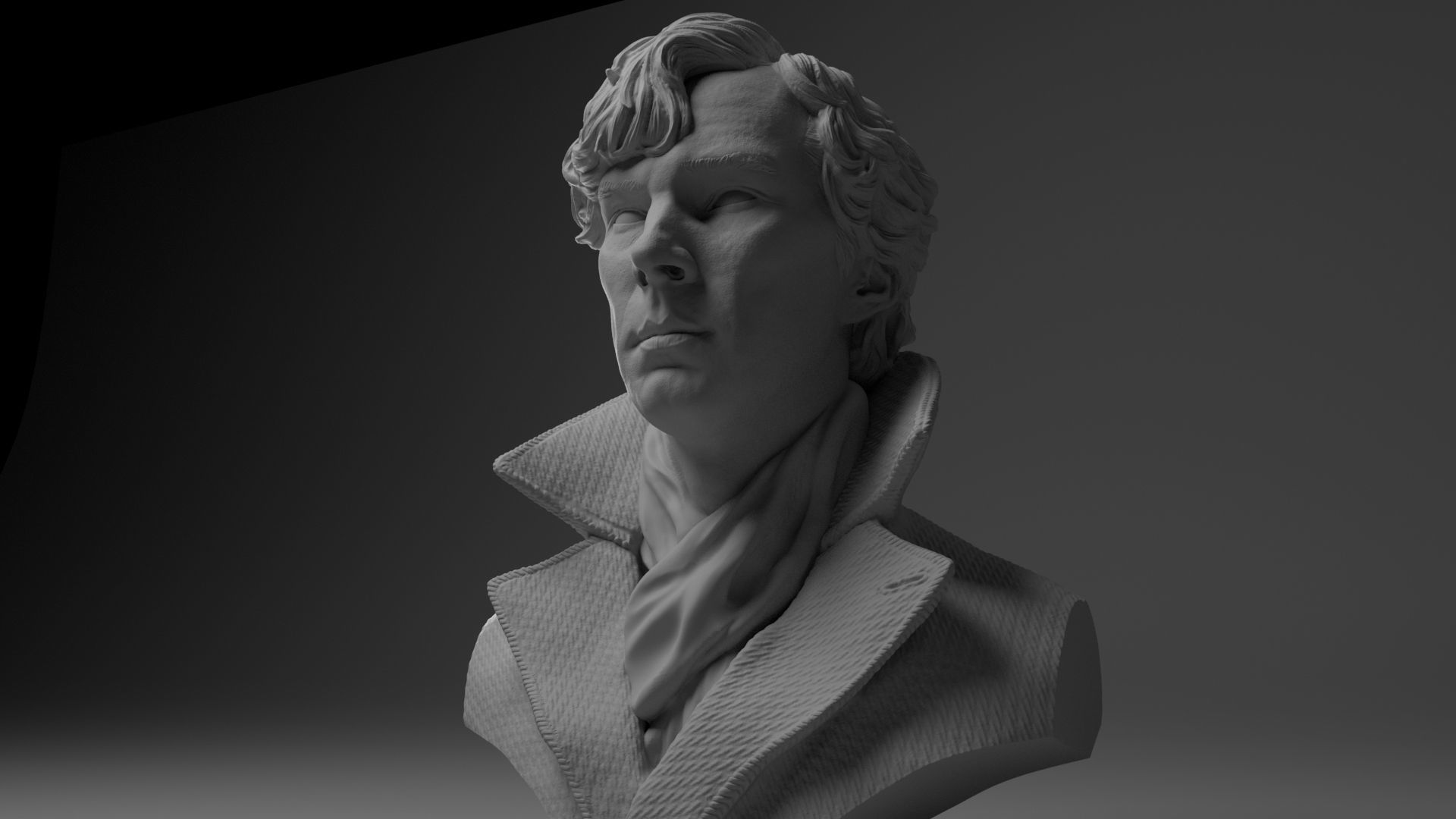 Benedict Cumberbatch Sherlock 3D print model_8