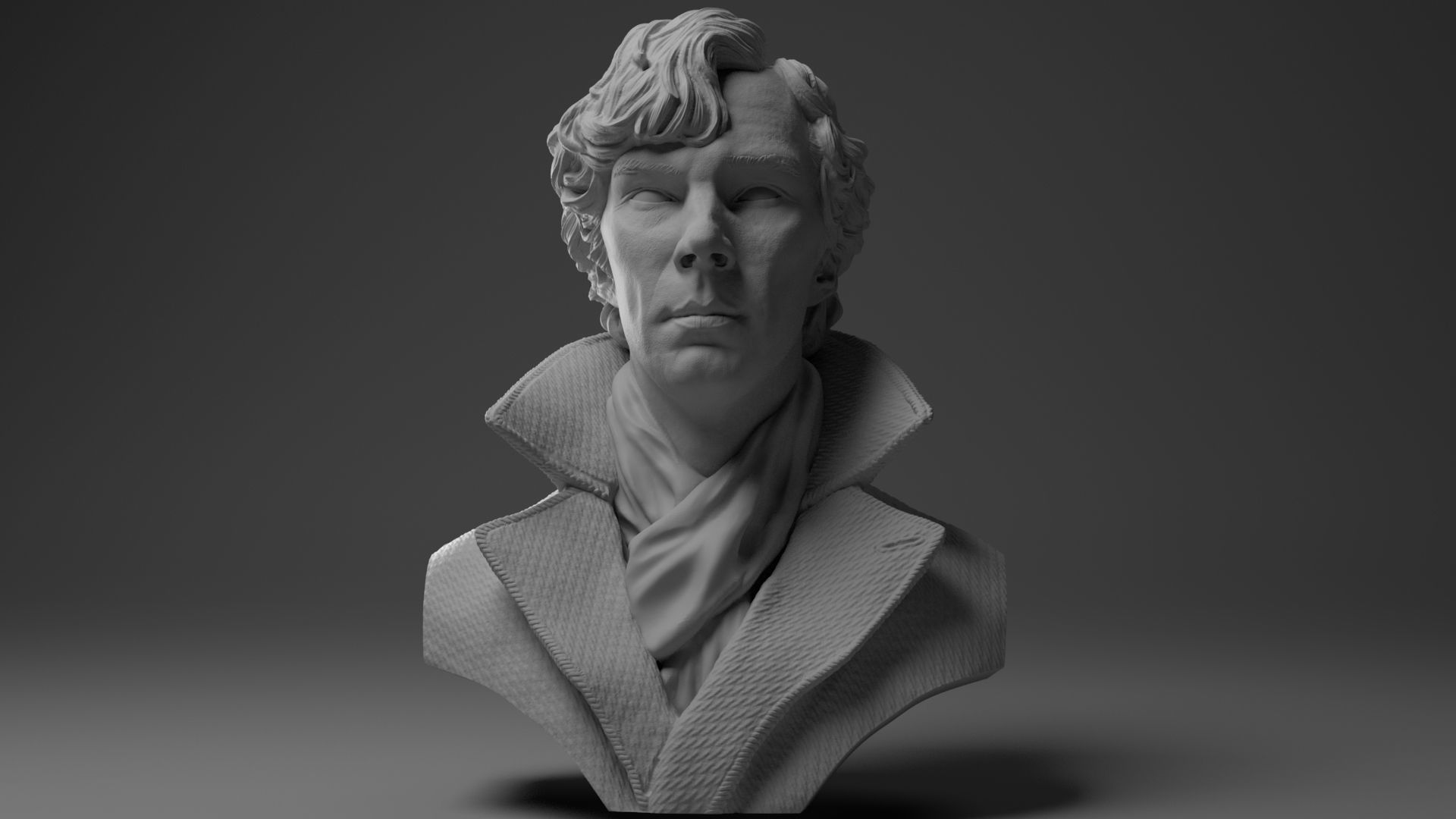 Benedict Cumberbatch Sherlock 3D print model_1