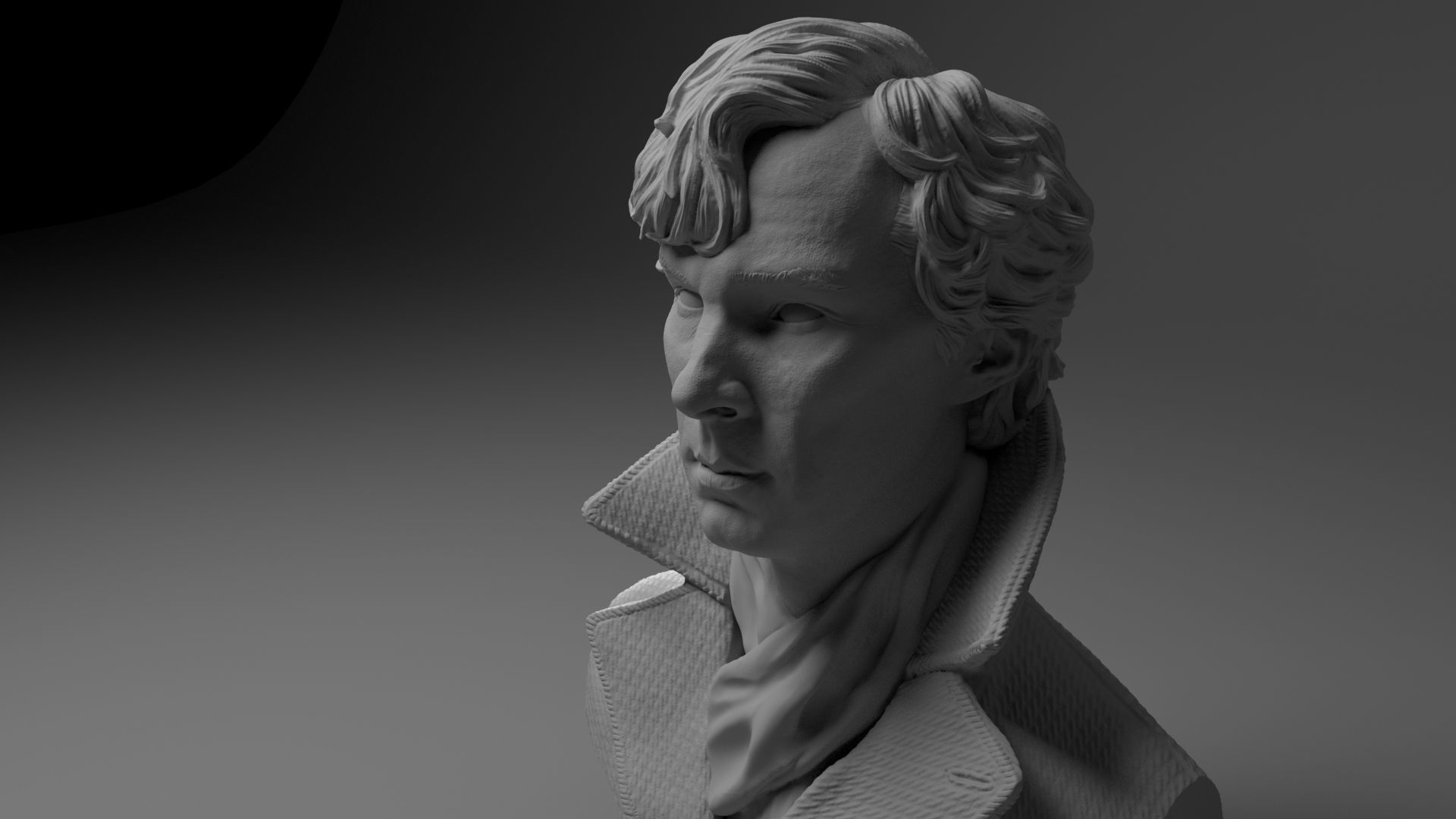 Benedict Cumberbatch Sherlock 3D print model_6