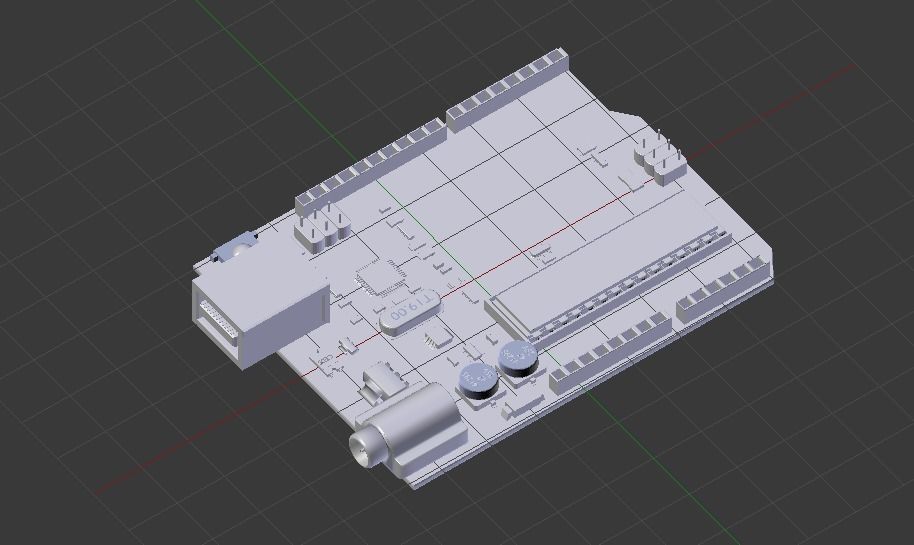 ARDUINO UNO 3D model_9