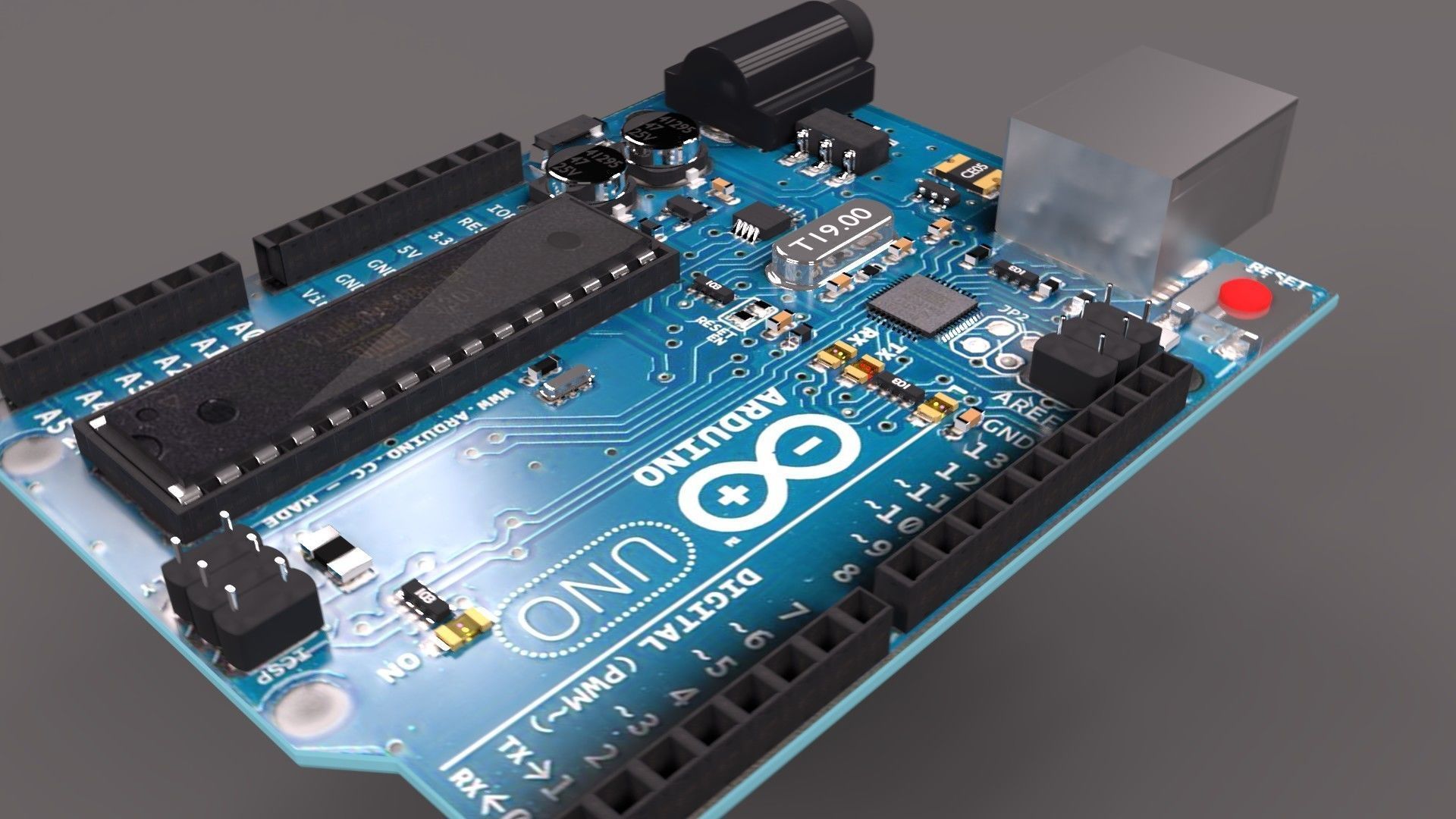 ARDUINO UNO 3D model_7