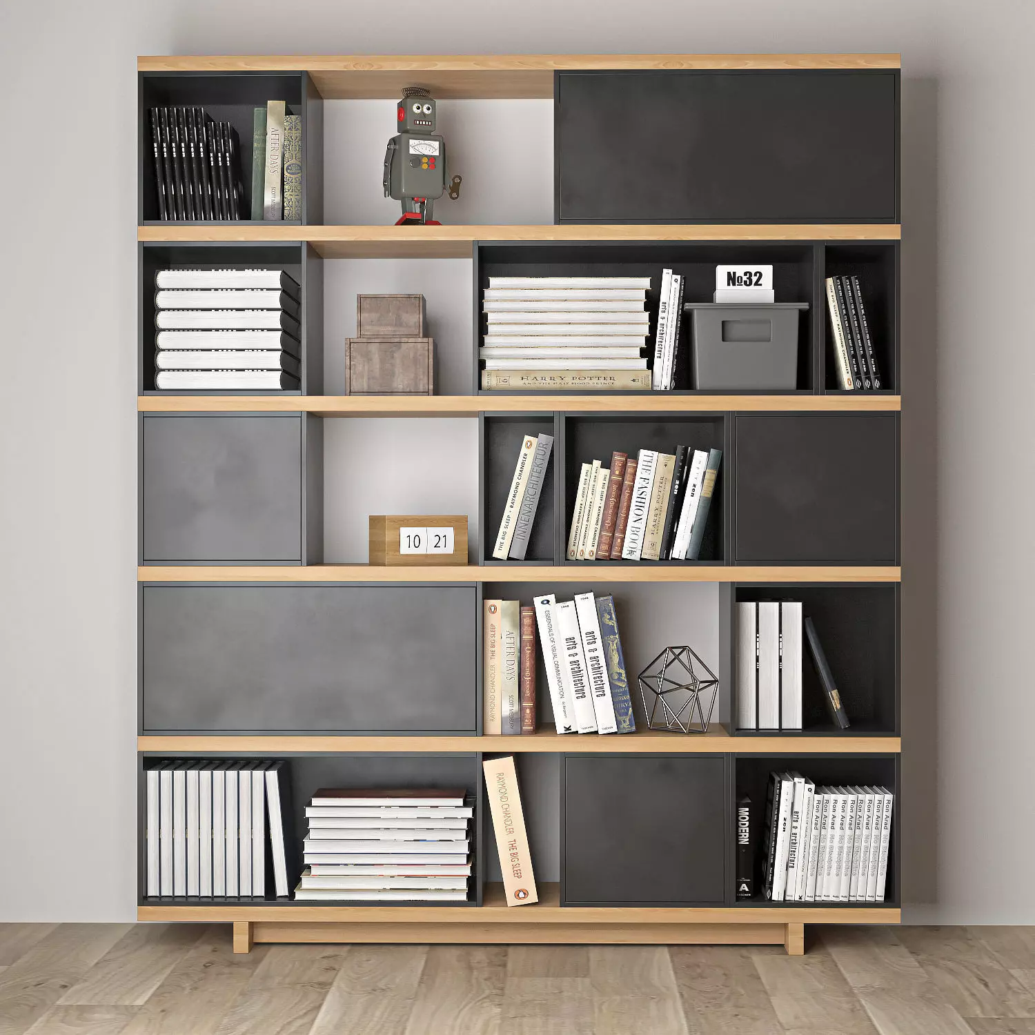 bookcase office 3D model