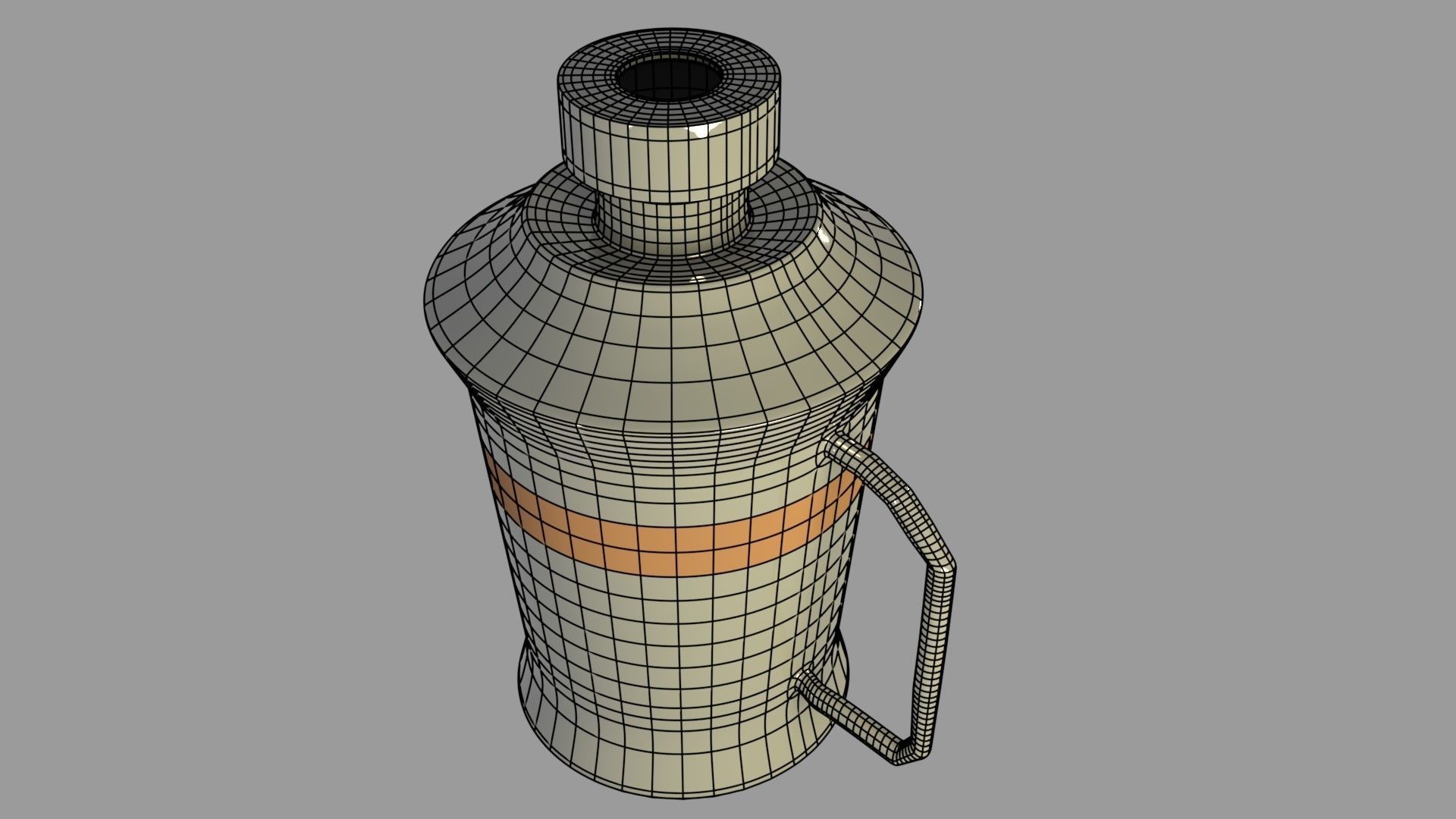 Metal Jug 3D model_1