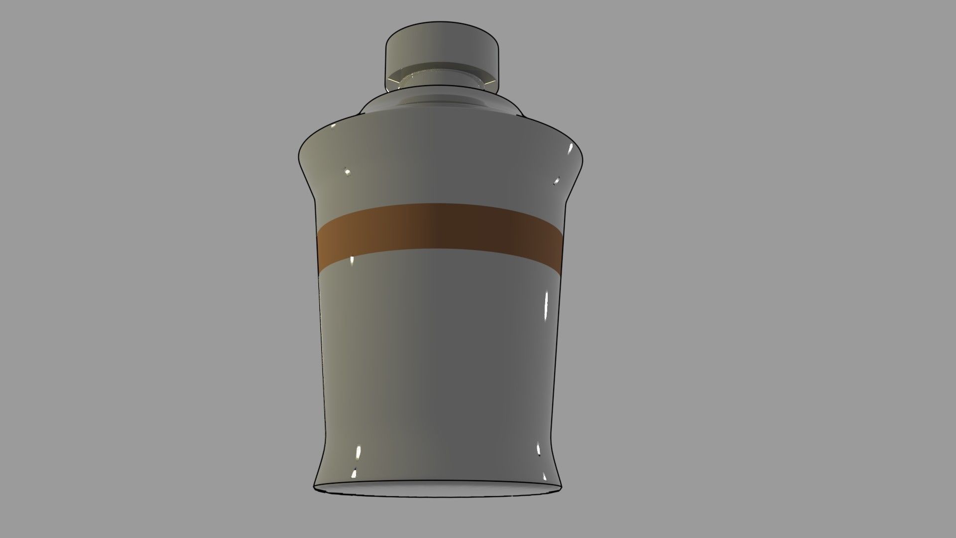 Metal Jug 3D model_2