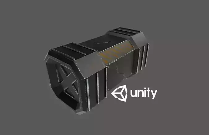 Sci-Fi Crete Low-poly 3D model