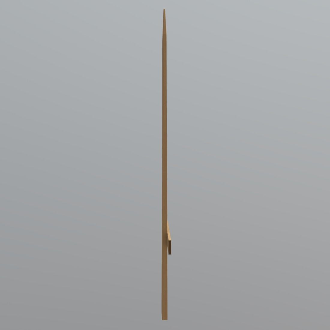 Wooden Sword Low-poly 3D model_5