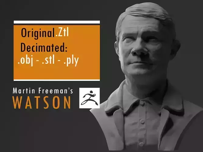 Martin Freeman John Watson - from Sherlock 3D print model