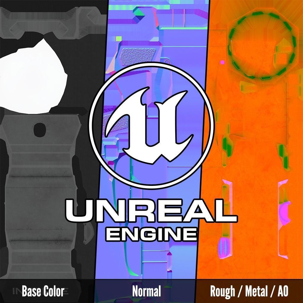 Inforce APL Handgun Weapon Mounted Light Low-poly 3D model_20