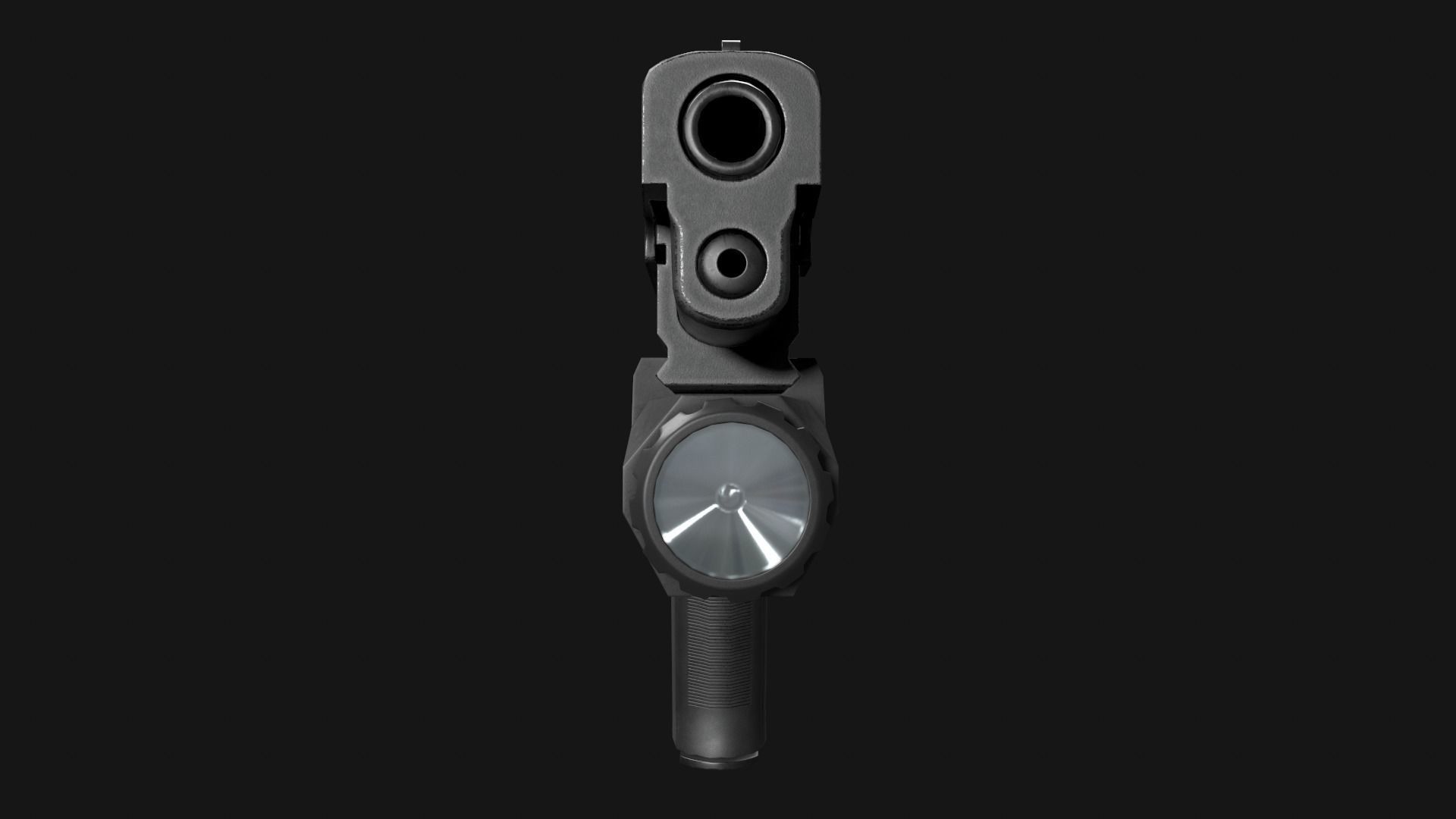 Inforce APL Handgun Weapon Mounted Light Low-poly 3D model_19